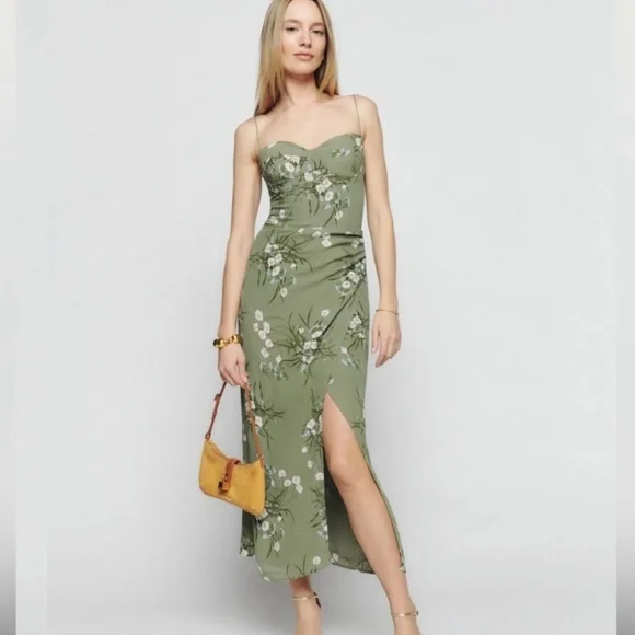 Reformation Kourtney Dress in Bonita - Picture 1 of 4